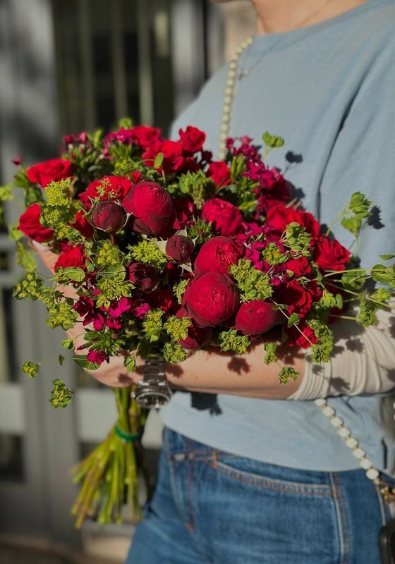 Bouquet in Rot