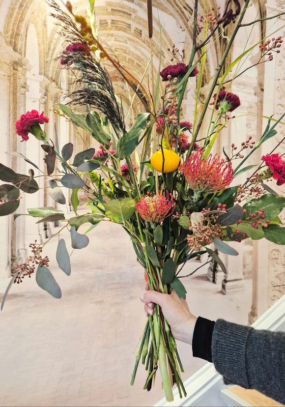 Bouquet in Rot, Orange und Gelb