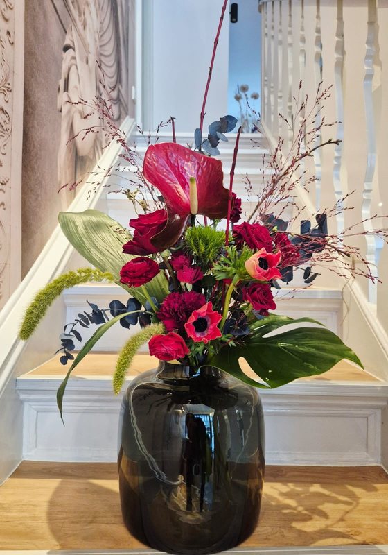 Bouquet in Rot und Rosa