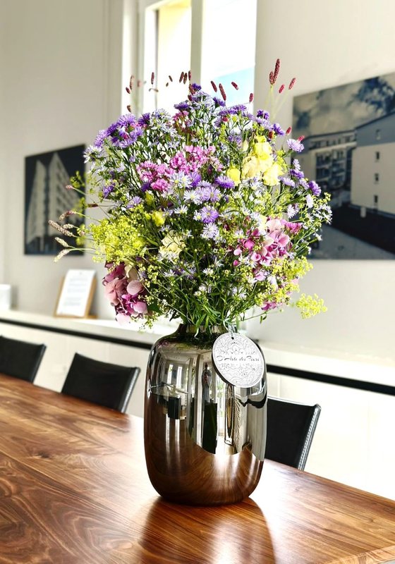 Bouquet in Violett, Rosa und Gelb
